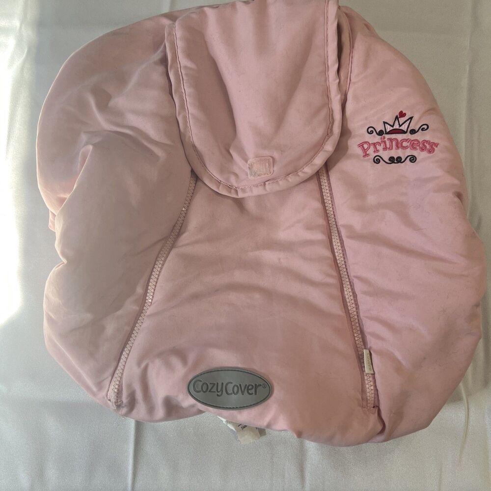 Pink Princess Cozy Coverβ Carseat
